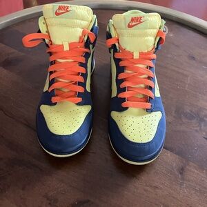 Nike Dunk High Simpsons Voltage Yellow Midnight Navy 317982-772 Men’s Size 9